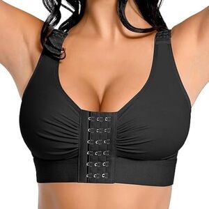 Black Women's After Surgery Intimate Bra. Size Medium